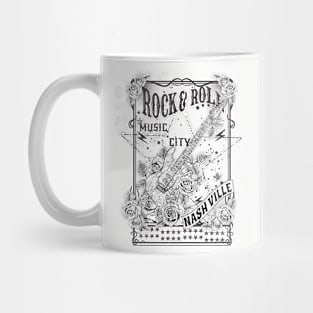 Rock and roll Nashville Mug